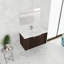 Armoire de salle de bain 36 po avec lavabo en résine