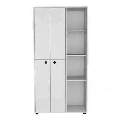Armoire Boise, chambre à coucher, blanc