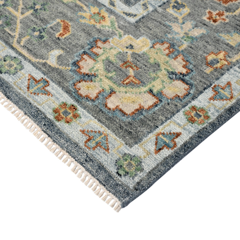 Jaigarh Wool Geometric Area Rug, Rectangle 2' x 3'