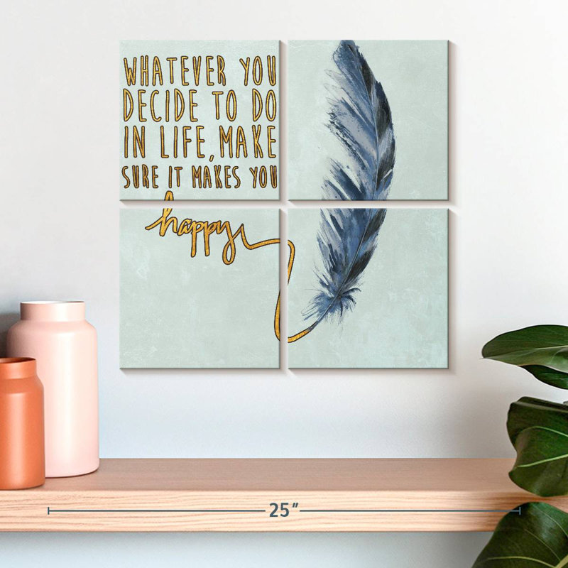 Tergel Decide On Happiness, 50" H x 50" W