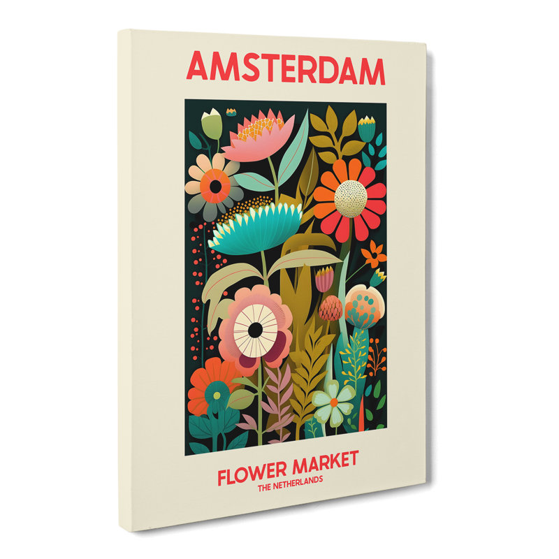 XMKTMKT-48 Amsterdam Flower Market Exhibition 14 - Wrapped Canvas Print, 50cm H x 35cm W x 3cm D