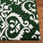 Arissa Hand Tufted Wool/Viscose Damask Rug in Green/Ivory-320943176