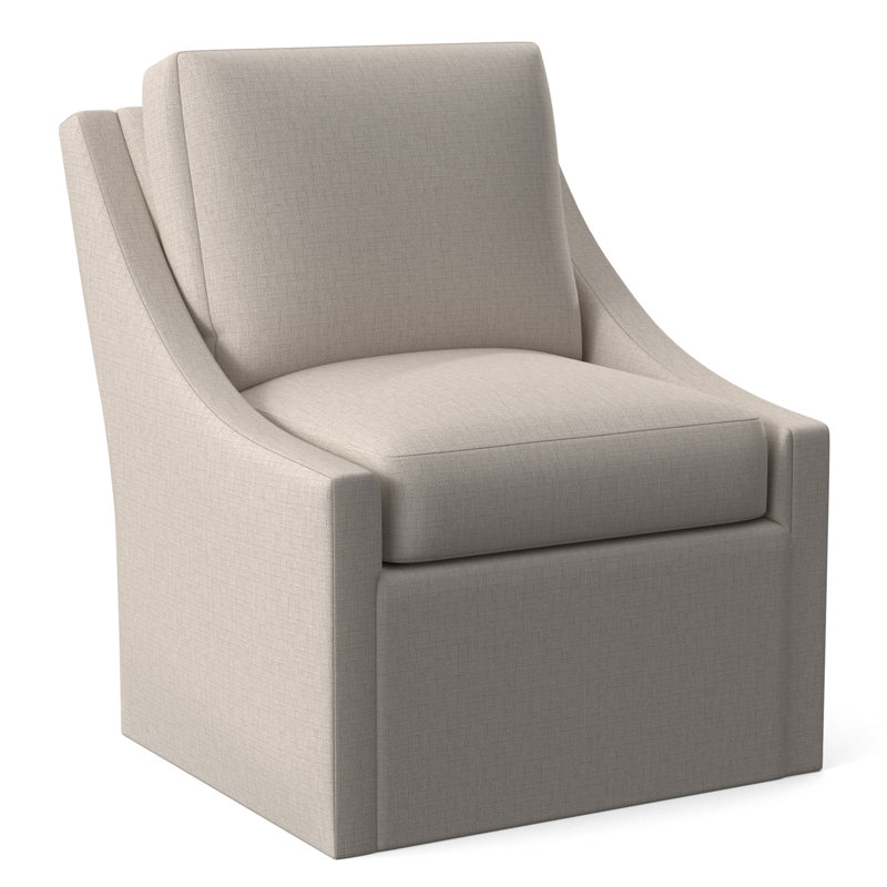 Essentials Swivel Side Chair, Vanilla Polyester 71608L13