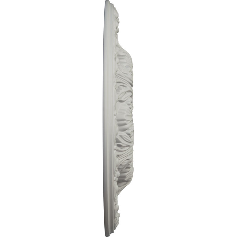 Médaillon de plafond H 2 1/2 po x l 23 3/8 po x P 2 1/2 po Granada, H 23,5 po x l 23,5 po x P 2,5 po, Pot de crème