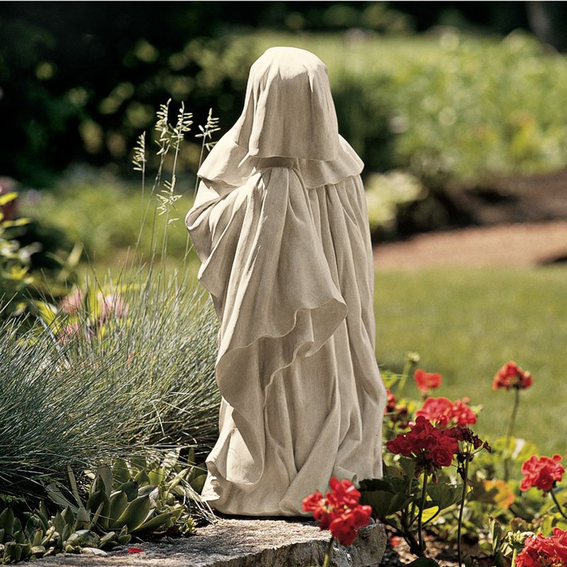 Weather Resistant UV Resistant Plastic Garden Statue, 61cm H x 28cm W x 25.5cm D