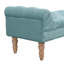 Banc de bout de lit capitonné, grand repose-pieds rembourré, repose-pieds avec pieds, tabouret avec accoudoirs roulés, banc en tissu rembourré, banc d'intérieur pour chambre à coucher, salon, entrée