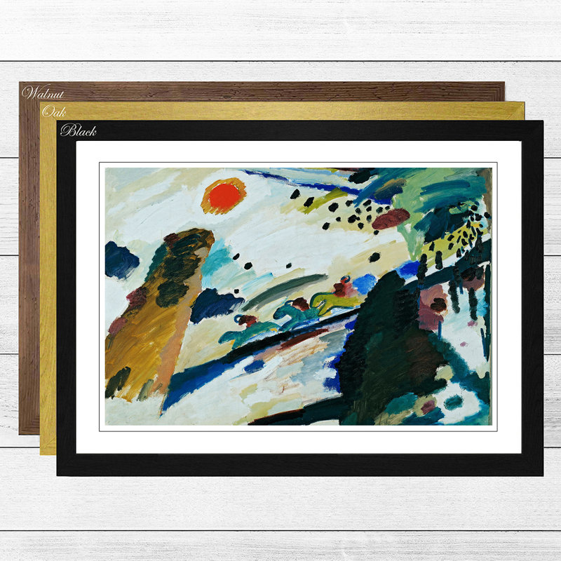 Wassily Kandinsky - Single Picture Frame Painting, Black