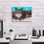 «Kaleidoscope Comfy Cat» par Carolee Vitaletti, art mural sur toile, 54 po x 40 po-101649597