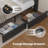 Bed Frames with Storage Headboard & 4 Drawers, LED Bed Frame with Charging Station, Upholstered Platform Bed,No Box Spring Needed-448390141-448931453