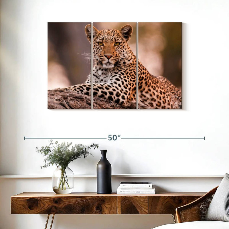 Brampt Botswana Leopard, 24" H x 38" W