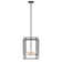 4-Light Rustic Farmhouse Lantern Adjustable Height Dimmable Black Chandelier Light Fixture