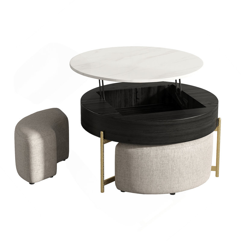 Ensemble de tables basses 31,5 po, Noir