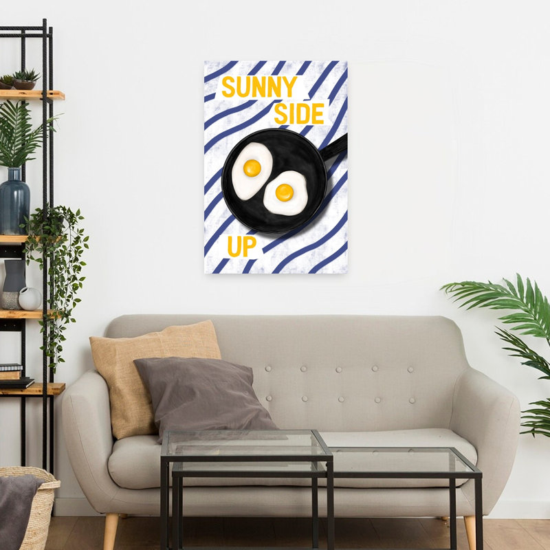 «Sunny Side Up Eggs», art mural classique, H 24 po x l 16 po
