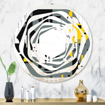 Miroir mural à motif moderne sans cadre