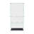 VistaGlow Modern 63" Black Tempered Glass Curio Cabinet w/5 Dynamic LED Modes
