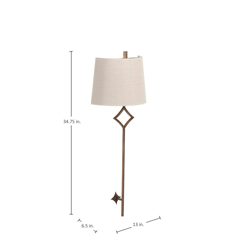 Theresa 1 - Light Dimmable Wallchiere, Antique Gold