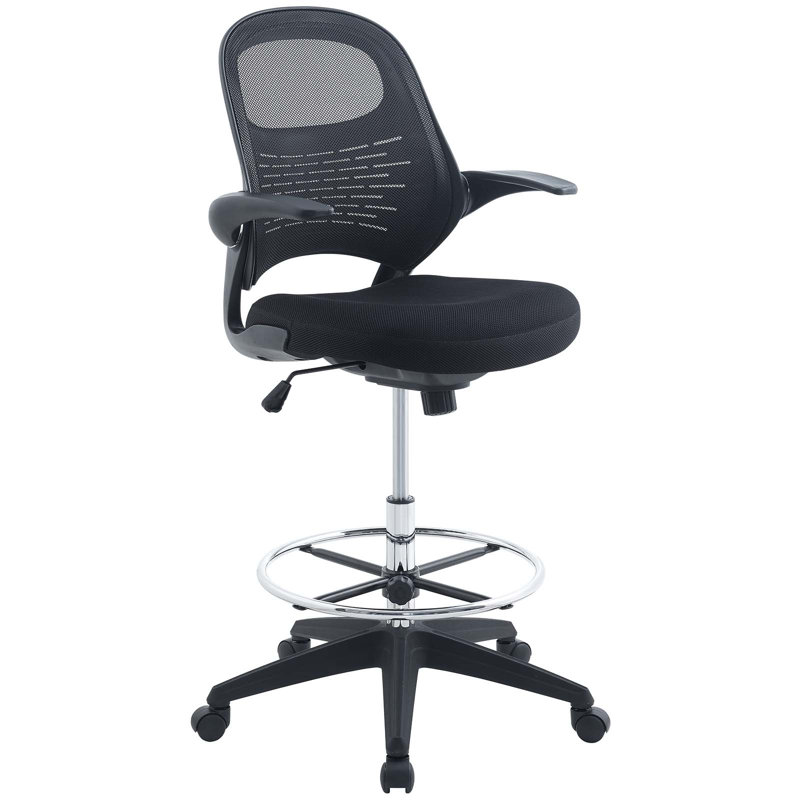 Chaise de dessin noir Advance par Modway