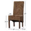 Chaise d'appoint en bois d'acajou massif Bilyeu