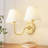 2-Light Armed Fabric Wall Sconce-448498829-448498828
