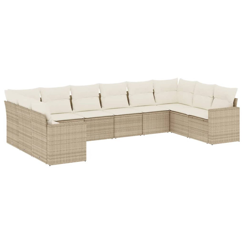 Vidaxl Garden Sofa Set Beige, Cream White