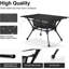 Table de camping, table pliante portable légère avec filet de rangement en filet, options haute / basse, idéale pour le camping, la randonnée pédestre, la fête d'avant-match, la plage, le pique-nique, les voyages, la cour-1015895196
