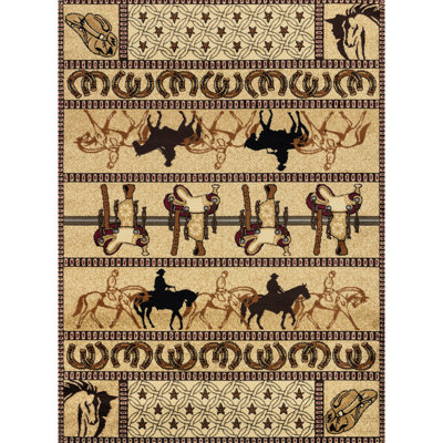 Beige Area Rug - Tribes Gcyls4009. 5Ft 3In X 7Ft Polypropylene Rug. For Home Traffic. Stain . & Pet-. Turkish Made. Soft With Jute Backing. 0.39" Pile. Fits Entryways And Under Furniture. Regular