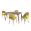 Ensemble de salle à manger Farias Mid-Century-2095164989-2095164986