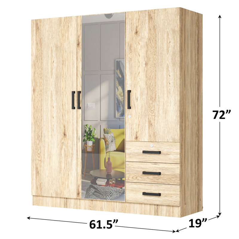 Armoire Kneeland, Chêne naturel