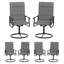 6 chaises de patio pivotantes pour l'extérieur 6 pièces, chaises de patio à cadre en métal rotatif à 360 ° avec tissu Teslin épaissi, chaises de terrasse pour l'extérieur avec accoudoirs pour terrasse et cour arrière-1380251050