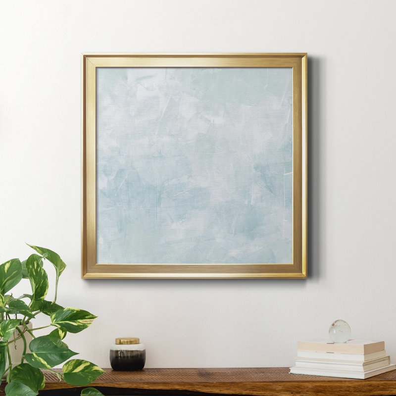 «I Drifting Blue I-Premium», reproduction encadrée - prête à être accrochée, H 26,5 po x l 26,5 po x P 1,5 po, Pas de tapis