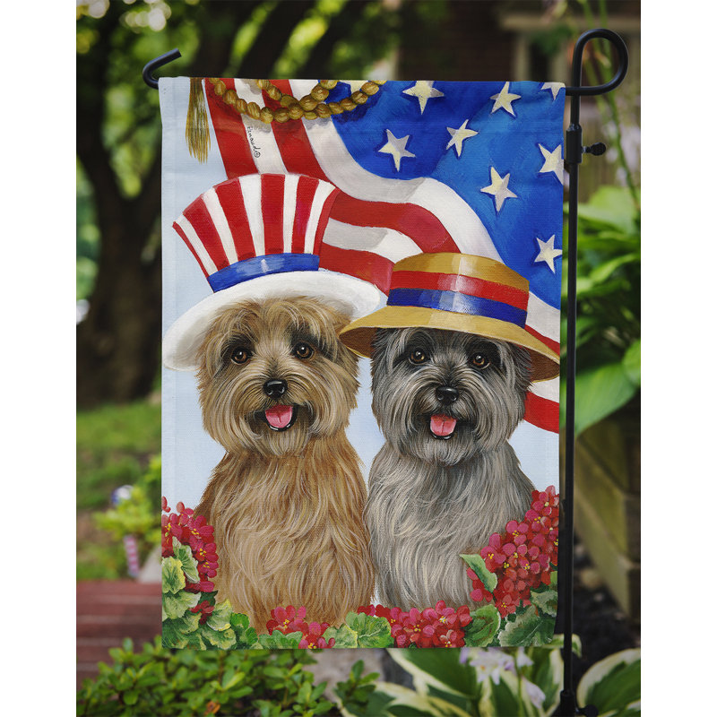 Drapeau de jardin en polyester 2 côtés Hype Pug USA 1 x 0,11 pi, Cairn terrier