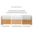 Scandinavian rattan decorative surface solid wood drawer storage ottoman