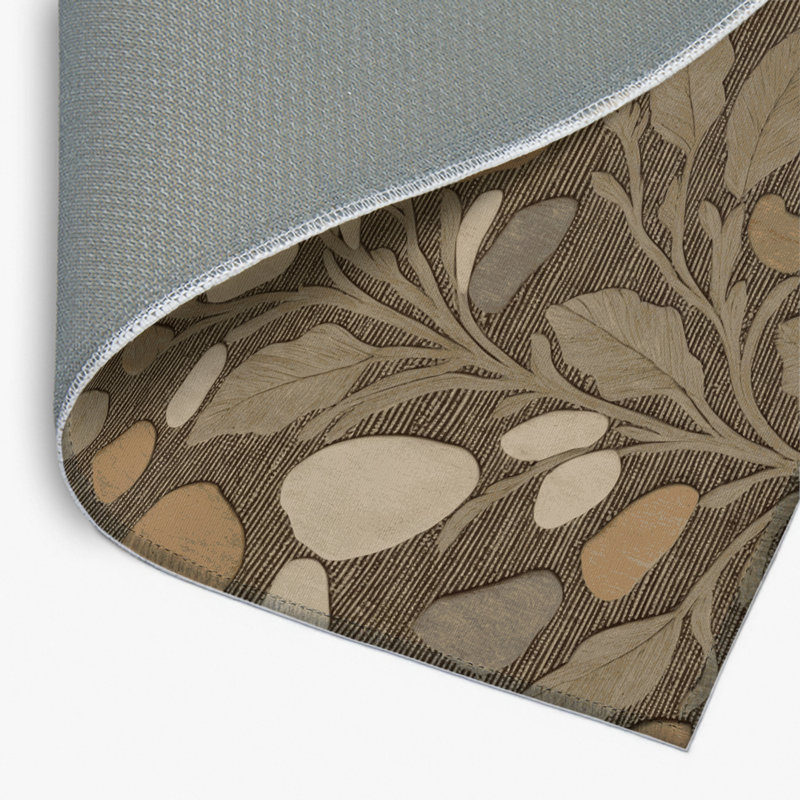 Tapis d'intérieur et d'extérieur brun Nature, Rectangle 4pi x 6 pi