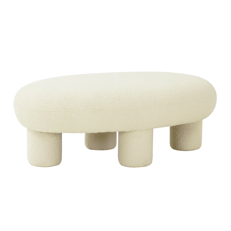 Discus Cream Ottoman