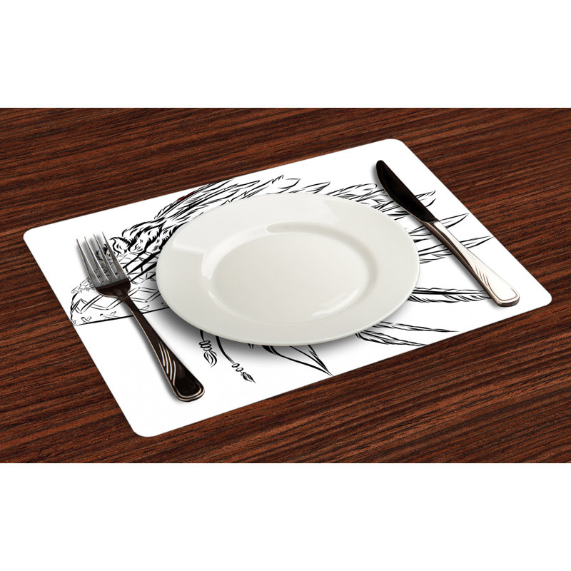 Polyester Abstract Rectangle Placemat