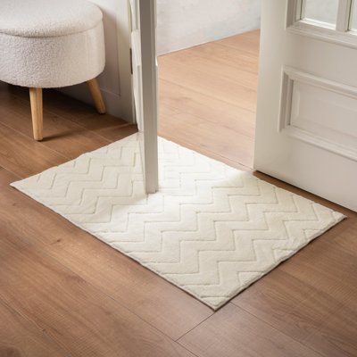 Machine Washable Geometric Shapes Area Rug - Soft Carpet With Non-slip Backing For Living Room, Bedroom, Office