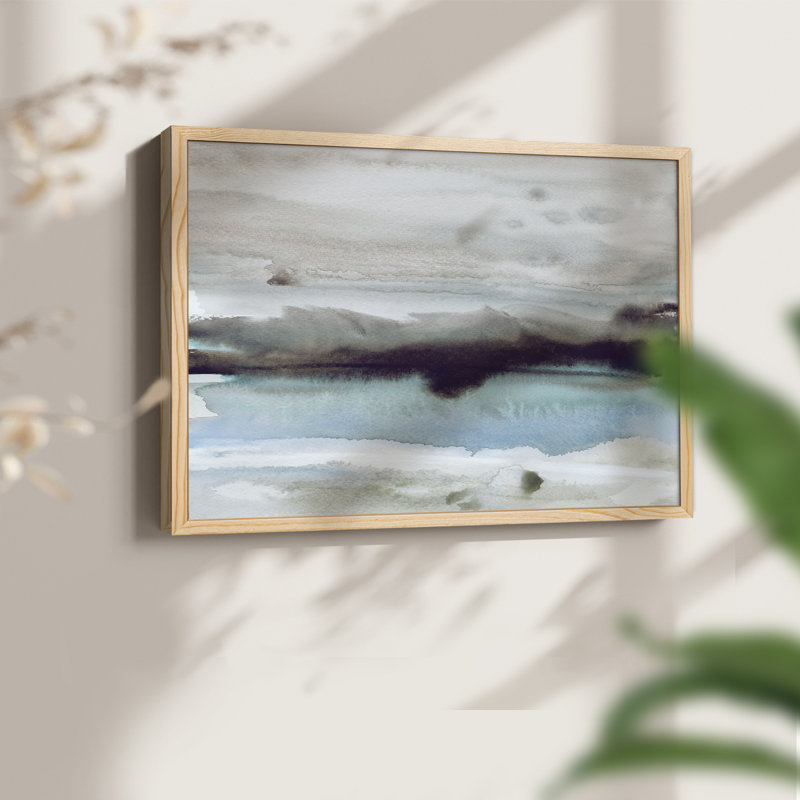 Quiet Coast -Framed Print - Restickable, Natural, 22" H x 28" W