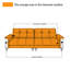 Causeuse-coussin modulable noire en cuir véritable-633414985
