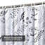 Rideau de douche imperméable à motif floral avec 12 crochets-1155673228