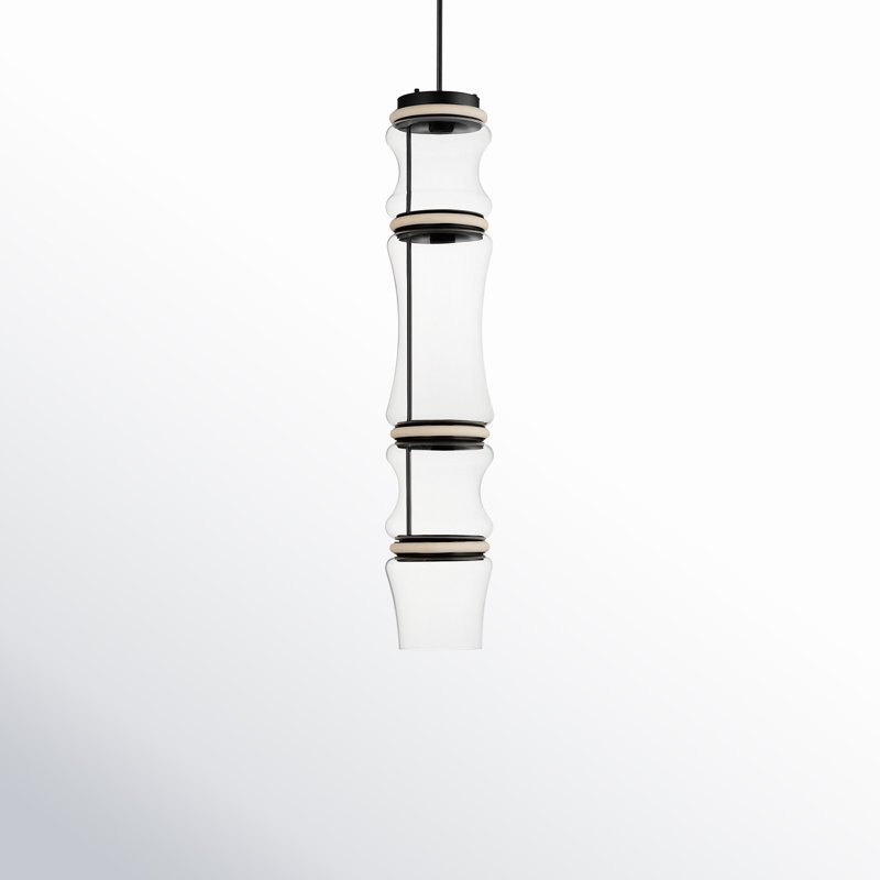 Poinsettia 4 - Light Matte Black LED Novelty Pendant