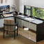 Bureau d'angle moderne et simple en forme de L noir-129294073-129294077