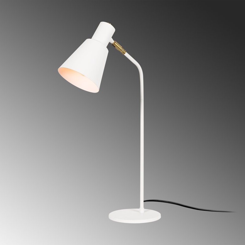 Metal Desk Lamp, White