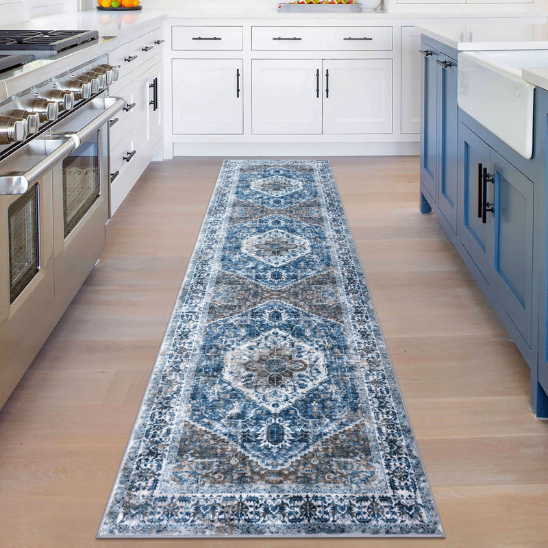 Tapis d'intérieur antidérapant Jodhveer , Tapis de couloir 2 pi x 8 pi