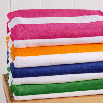 100% Cotton Absorbent & Quick-Dry Cabana Beach Towels