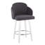Ensemble de tabourets pivotants contemporains avec repose-pieds-1451267820