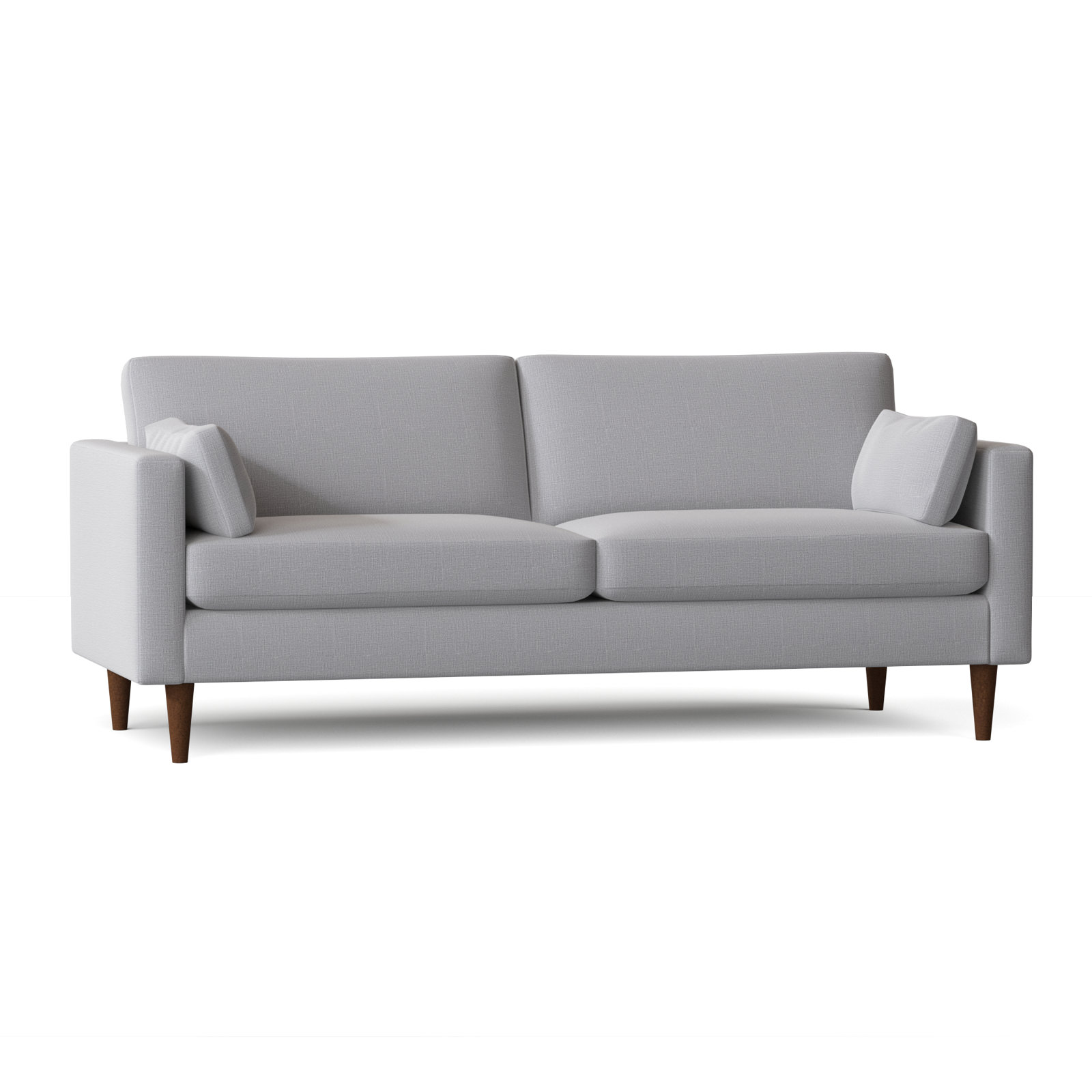 Viveros 81'' Upholstered Sofa, Dark Walnut, Dove Grey Performance