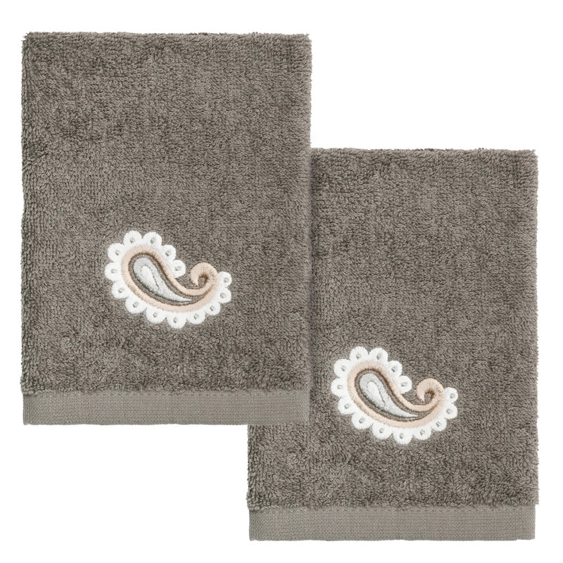  Essuie-mains 100% coton turc, Gris foncé