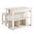 Meadowbrook 3-Piece Kitchen Island And Stool Set In White Maple