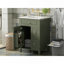 Meuble-lavabo de 24 pouces avec lavabo en céramique, 1 porte à fermeture en douceur, 2 tiroirs à fermeture en douceur et 2 supports de rangement sur la porte-948451269