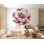 Adhésif décoratif grande pivoine - aquarelle floral décoratif pour chambre 022Mv